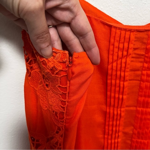 Sanctuary Ivy Embroider Dress Orange Size Small - Picture 7 of 14
